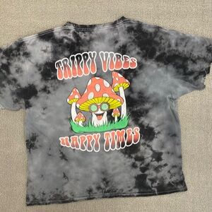 Eighty Eight Black and Gray Tie-Dye Tee